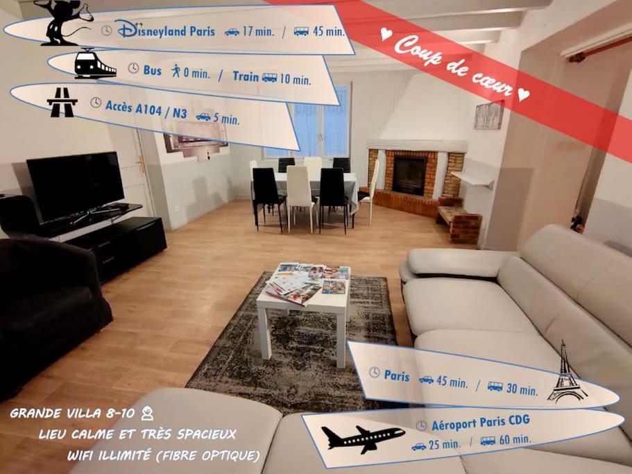 Pause Entre Deux Meaux ► Proche Disneyland Paris ► Wifi ► Netflix ► 24/24H Penchard Eksteriør billede