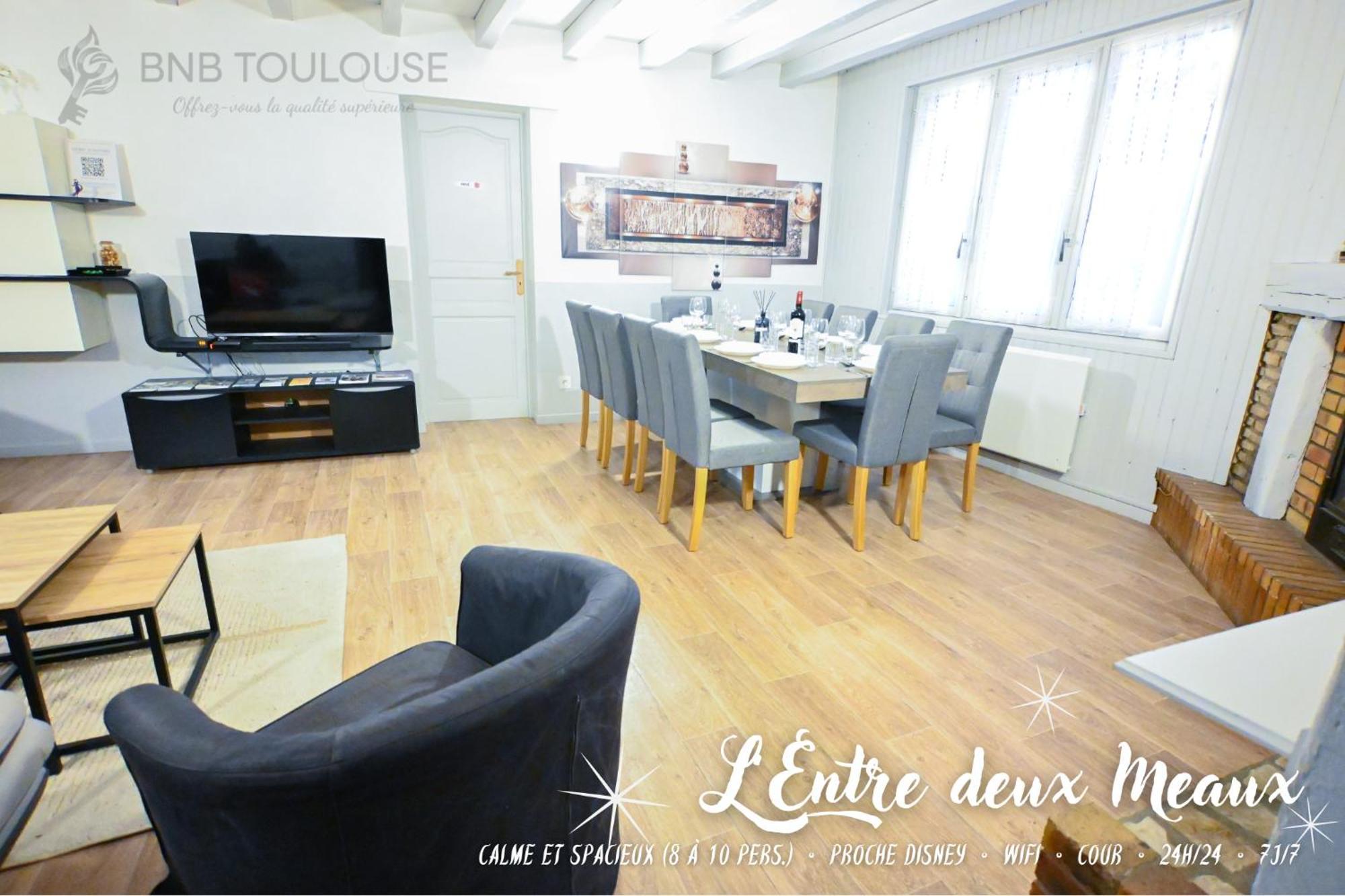 Pause Entre Deux Meaux ► Proche Disneyland Paris ► Wifi ► Netflix ► 24/24H Penchard Eksteriør billede